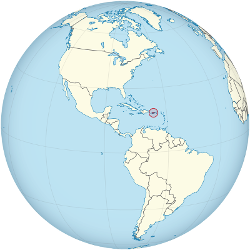 Map of the United States with Puerto Rico highlighted